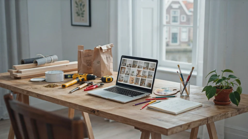 Winkelen en creatief klussen